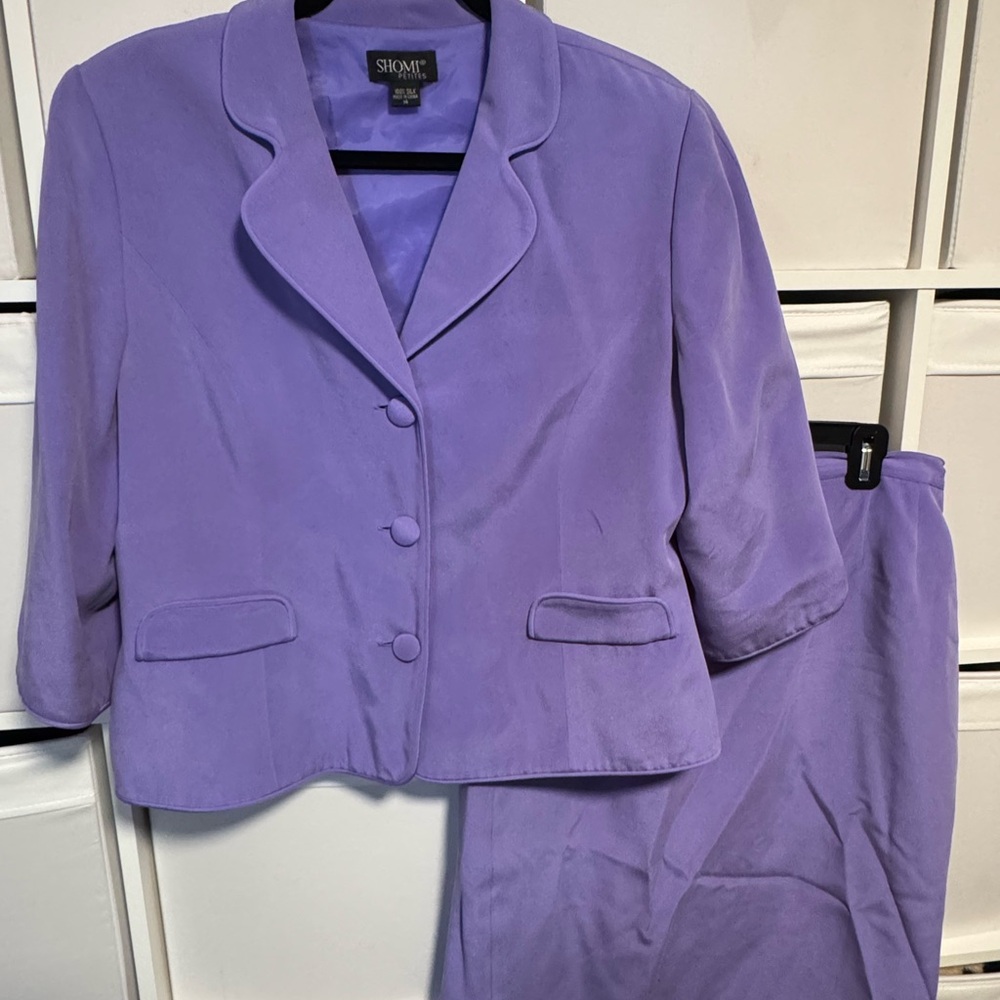 Vintage Purple Two-Piece Suit Set